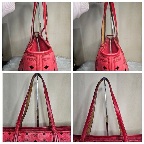 MCM red tote - Picture 12 of 14